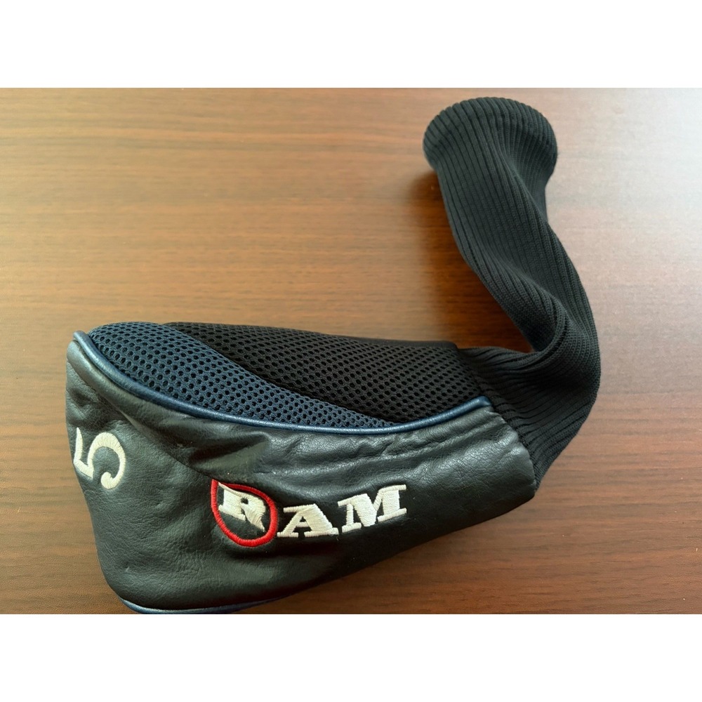 RAM Golf 5 Wood Headcover Club Cover Black Pullover‎